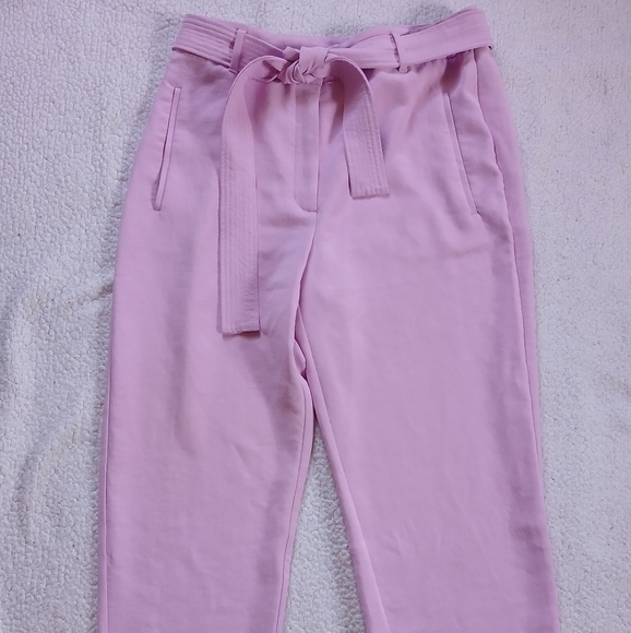Aritzia Wilfred Tie Front Pants orchard  petal Pink Womens size 16 - Picture 1 of 13